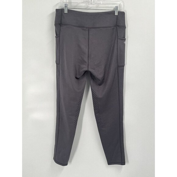 Piper by Smartpack Pull On Gray Riding Pants Equestrian Sz L Fleece Lined - Picture 5 of 6